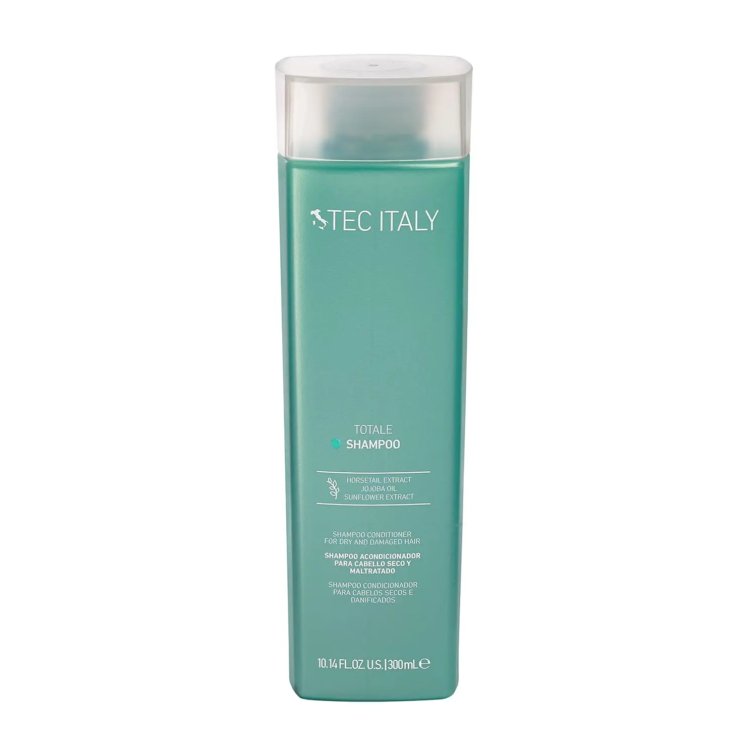 Tec Italy Shampoo Totale, Daily Conditioning & Repairing Cleanser with UV Protection for Adults with Dry, Damaged or Fine Hair, 10.1 oz, Us, Any, Botanicals, Thin, Haircare, Conditioner, Organic, Liquid, 300 Ml, Anti-Hair Loss, Daily Use, Amino Acid