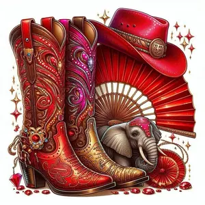 Red Boots Prints