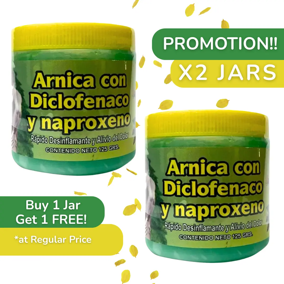 VIRAL Arnica Gel – Buy 1 Get 1 Free – Arnica Napro+Diclo – Herbal Muscle Massage & Recovery Gel – Soothing Natural Care – 4.23 oz