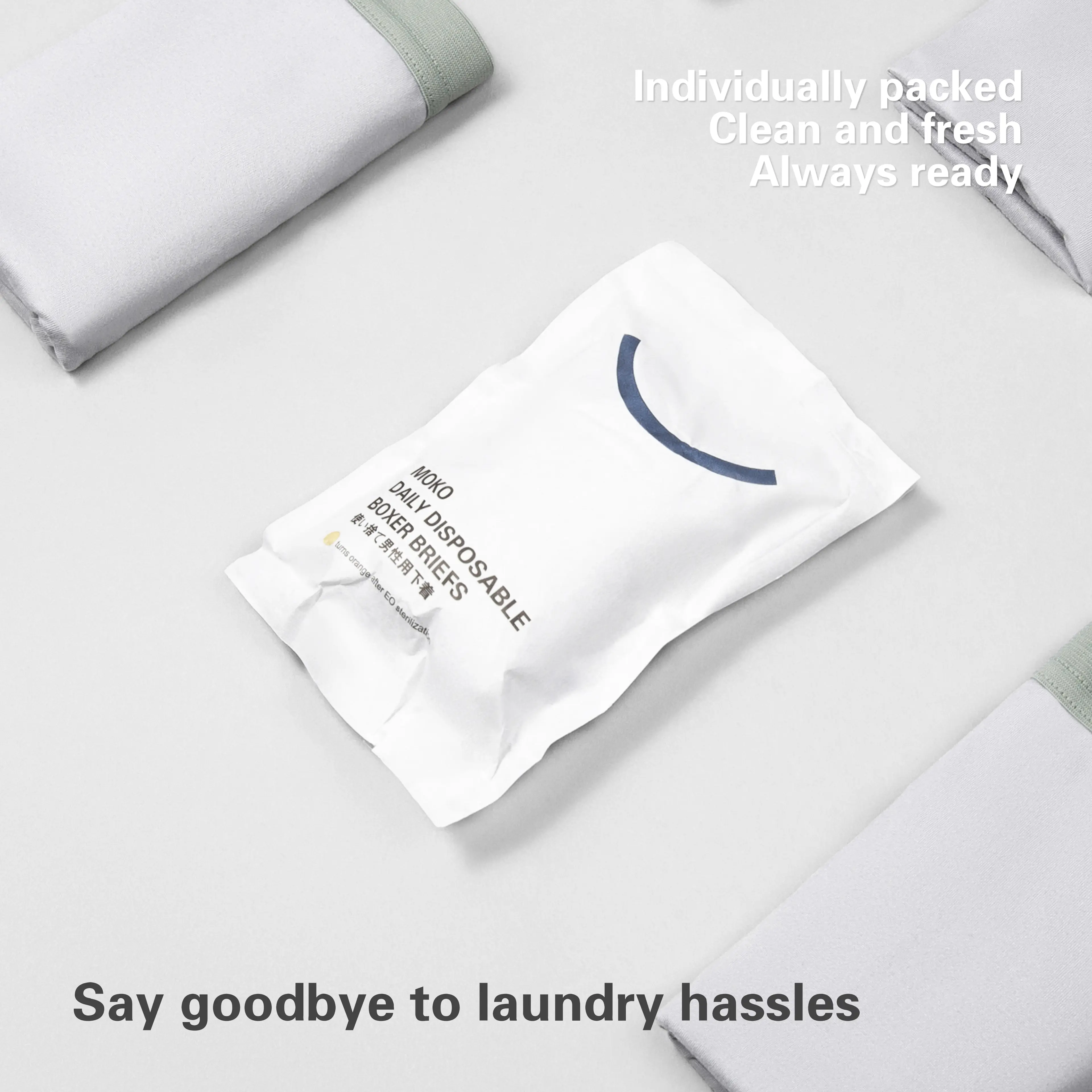 Moko Disposable Boxer Brief | Men's Disposable Underwear Single Pack