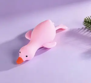 Cute Duck Squeeze Fidget Toy Soft Squishy Stress Relief Toy Funny Decompression Pinch Toy Portable Relax Sensory Play Toy Novelty Leisure Hobby Entertainment Toy For Kids Adults Party Daily Play Gift