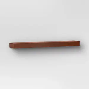 36" Floating Wood Shelf Walnut - Threshold 36" Floating Wood Shelf Walnut - Threshold