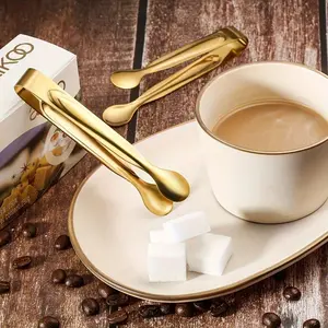 5pcs Golden Mini Serving Tongs - Elegant Stainless Steel Appetizer & Snack Servers for Weddings, Parties, and Charcuterie Trays