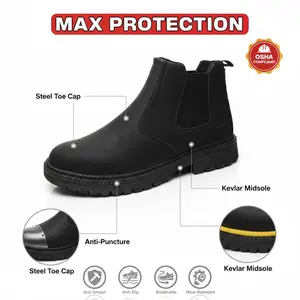 Ironclad Splash-proof Smash-proof Puncture-proof Breathable Safety Shoes Unisex Chef Work Shoe Waterproof Anti-slip Durable Outdoor Comfortable tailored for Professional Landscapers Hardscape Contractors and Arborist Tree Surgeons Men Women