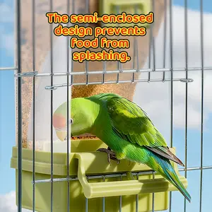 Squirrel-proof bird trough, large capacity outdoor hanging trough with roof, weatherproof and easy to clean for parrot birds in the garden, patio and balcony