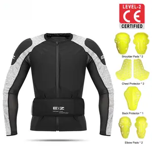 Breathable Mesh Motorcycle Armor Jacket Summer Motocross Riding Gear CE2 Certified Protective Soft Armor Anti Fall Racing Suit For Men Women Ideal For Cycling Running Hiking Camping Martial Arts Self Defense Extreme Sports And Outdoor Activities