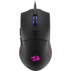 Redragon M730 Wired RGB Gaming Mouse, 10000 DPI Lightweight Optical Mouse with 6 Programmable Buttons, Software Supports DIY Keybinds for PC Computer Windows Mac Laptop, Black