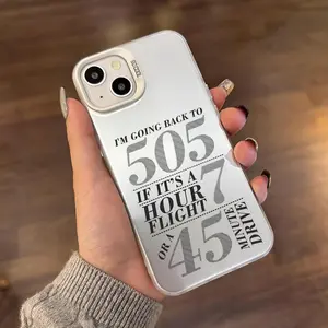 Arctic Monkeys 505 Lyrics Print Mobile Phone Case, Protective Casing, Compatible with iPhone 11, 12, 13, 14, 15, 16, 17 Plus/Pro/Pro Max, Phone Accessory