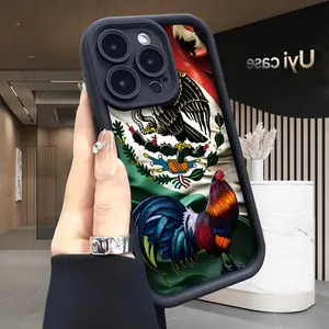Mexican Rooster Pride Case for iPhone 17 Air 16 16e 15 14 13 12 11 Pro Max Plus X XS Drop Protection Shockproof Soft Silicone smartphone Cover