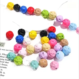 16mm Acrylic AB Style Color Yarn Ball Beads Vibrant Multicolor for Crafting & Decor Durable Versatile for Various Projects Ideal for Enhancing Creations