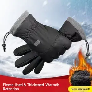 Waterproof Anti-Slip Touchscreen Winter Warm Gloves for Men, Cycling Motorcycle Fleece Lined Windproof Outdoor Electric Bike