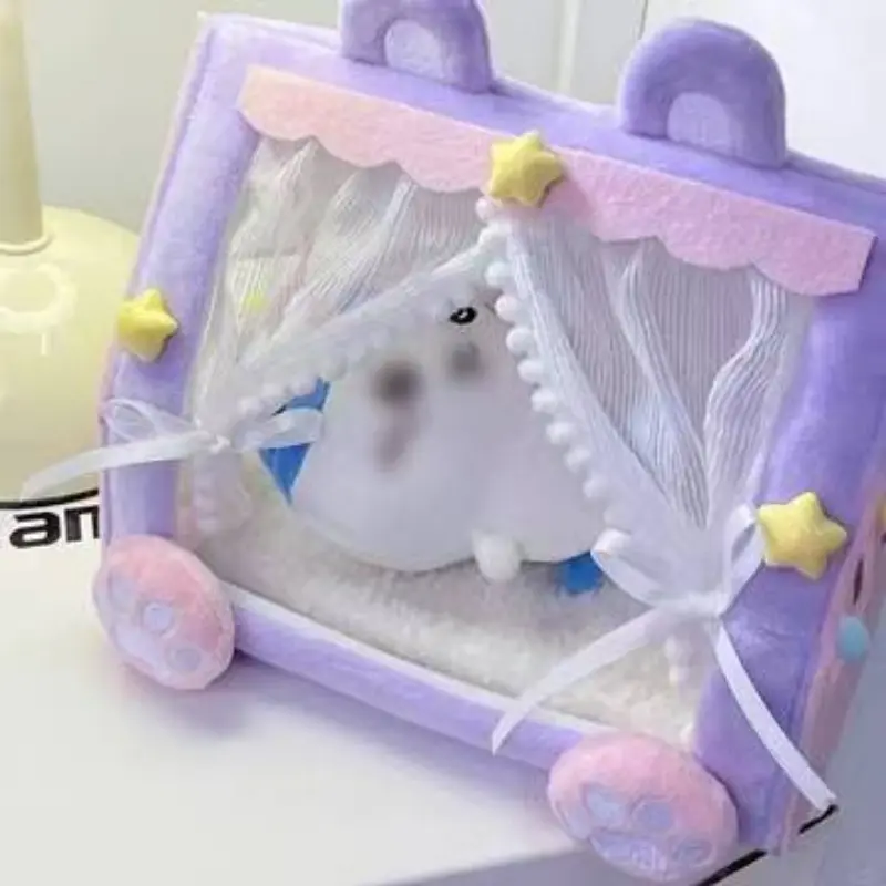 Cute Hamster Hideaway Bed, Soft Closed Polyester Pet Sleep House, Warm Comfortable Nest for Small Pets, Ideal for Cozy Rest