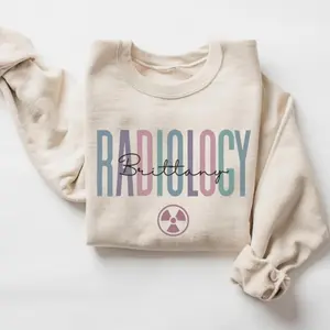 Personalized Radiology Sweatshirt, Custom Name RAD Tech Crewneck, X-Ray CT MRI Graduation & Appreciation Gift