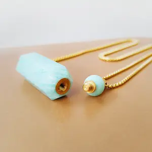 Crystal Aromatherapy Necklace – Essential Oil Diffuser Jewelry