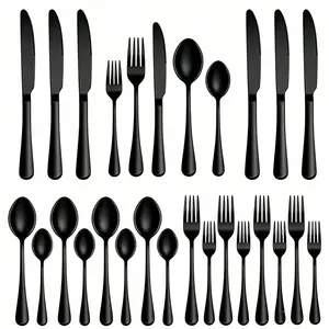 20 Piece Stainless Steel Silverware Set For 4, Tableware Includes Fork Knife Spoon Set And 4 Bonus Matching Steak Knives, Stylish Mirror Polished Cutlery Utensil Set, Dishwasher Safe Flatware Set