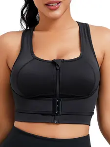 1 Women's Yoga Shapewear Bra Tank Top, Medium to High Impact Support Bra Top with Underbust Support Panel for Stability