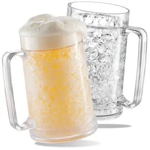 16 oz Double Wall Insulated Freezer Mug - BPA Free Gel Mug for Beer & Drinks - Keep Your Beverages Ice Cold!