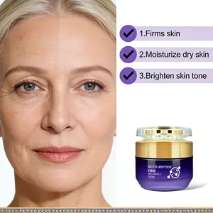 Multi-Peptide Firm Anti-Wrinkle Cream 50g, Gentle Non-Irritating, Adds Collagen Niacinamide Hyaluronic Acid, Long-Lasting Moisture, All Skin Types