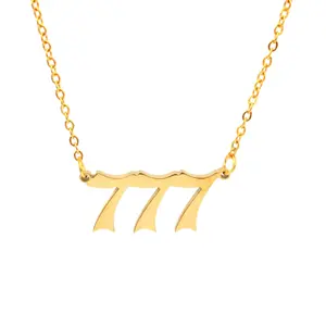 GOLD ANGEL NUMBERS NECKLACE