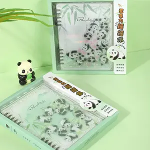 DIY Panda Creative Shaker Notebook  for Students, Professionals & Creatives Unique Cover Design with Movable Element
