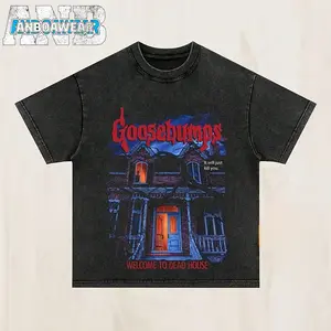 GoosebumpsS ComfortS Colors Shirt, Vintage Haunted House Shirt, Horror Graphic Tshirt, Halloweenie Tee Shirt, Gift For Fans