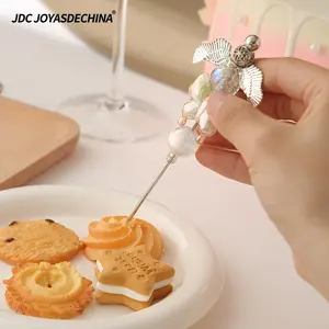 40pcs Stainless Steel Beadable Sugar Stir Needle Scriber Needle Biscuit Icing Pin DIY Baking Cake Decorating Needle Tool Beadable Items, Christmas Valentine's Day Party Decorations