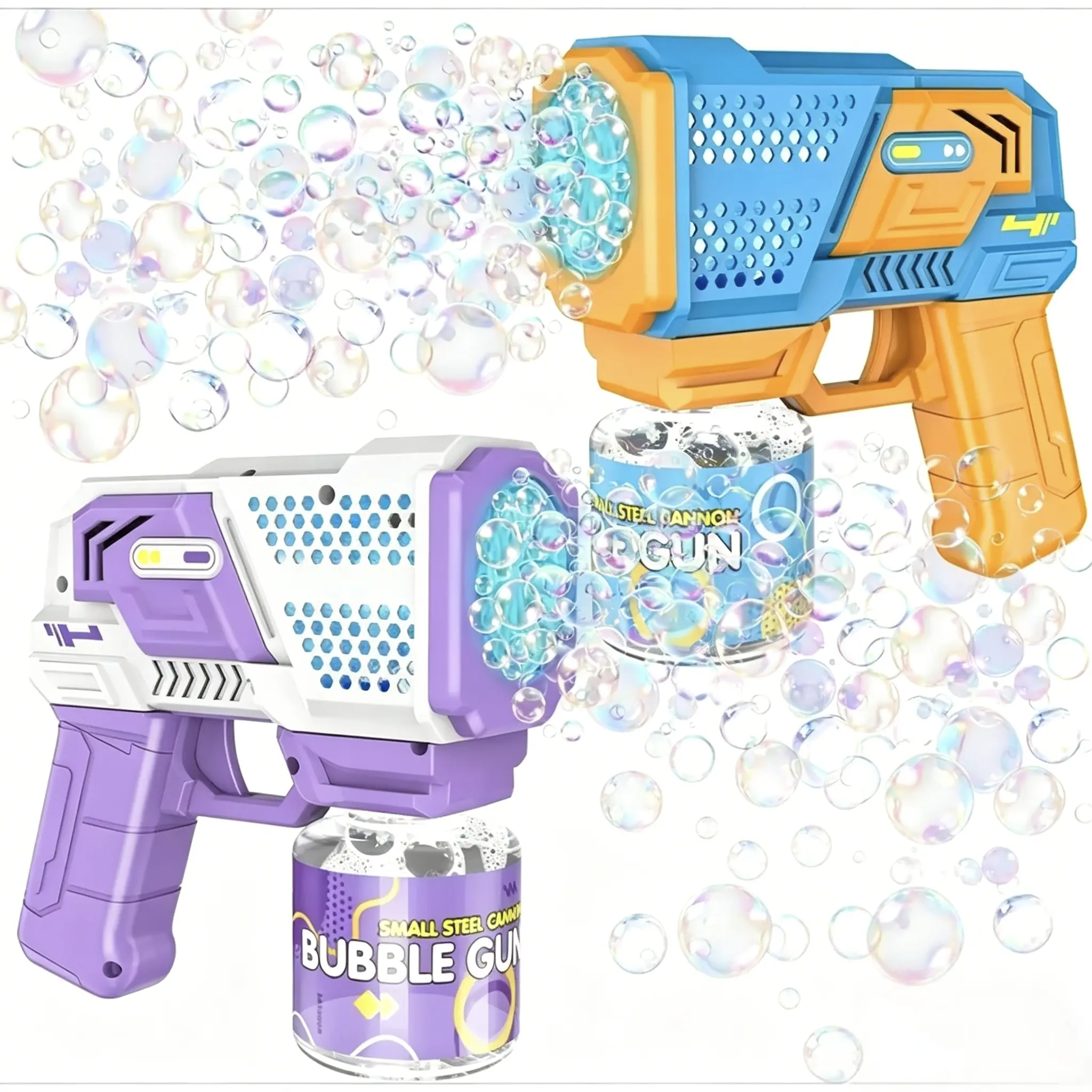 [SummerVibes] Bubble Gun with Lights, Bubble Machine for Kids, Bubble Guns for Wedding, Birthday, Parties, Outdoor Toy, Gift, Bubble Guns for Toddlers, Bubble Wand