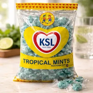 KSL Tropical Mints Hard Boiled Sweets 1kg - Authentic Taste Since 1943