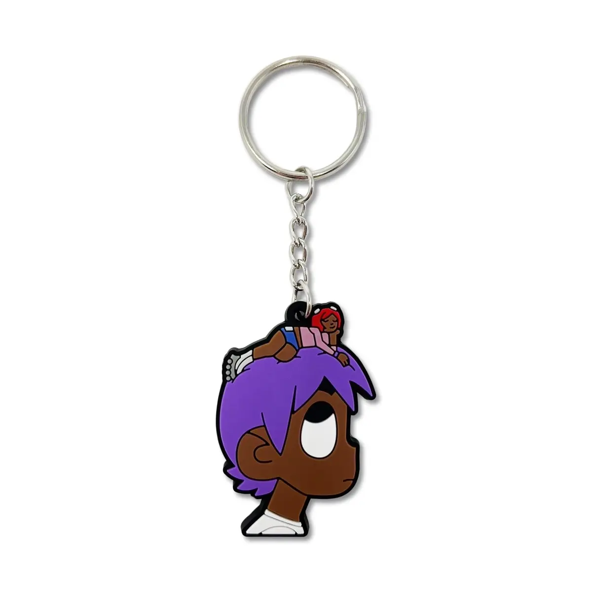 Purple Hair Keychain Purple Hair Keychain