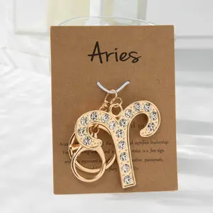 12 Constellation Keychain, Zodiac Charms, Twelve Constellation Keychain, birthday jewelry for women, gifts for astrology lovers, lucky zodiac, bag charms,Summervibes