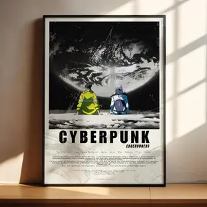 Cyberpunk Edgerunners Anime Poster - David Martinez Lucyna Kushinada Anime Art Print Anime Gifts (Unframed)