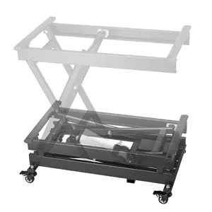 Spring new arrivals 28" Electric Lift Table Single Scissor Electric Lifting Platform 330 lbs 4 Wheel