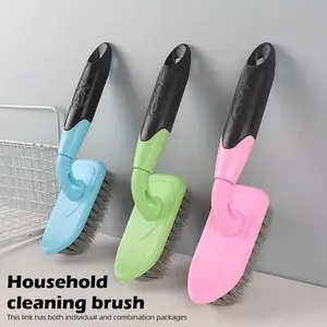 Hard bristled multifunctional cleaning brush, kitchen stove sink, floor brush with long handle, crevice brush, kitchen cleaning brush