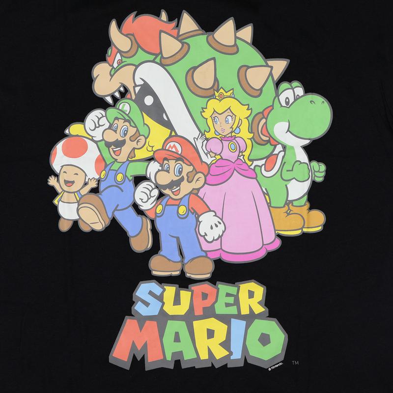 Super Mario T-Shirt Women's Muted Character Design Adult Short Sleeve Tee