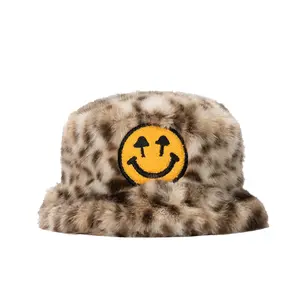 Fur Bucket Hat – Leopard Statement Cap Animal Print Snapback
