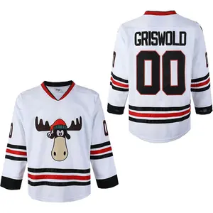 Clark #00 Griswold Men's Movie Hockey Jersey X-Mas Christmas Vacation Stitched S-4XL