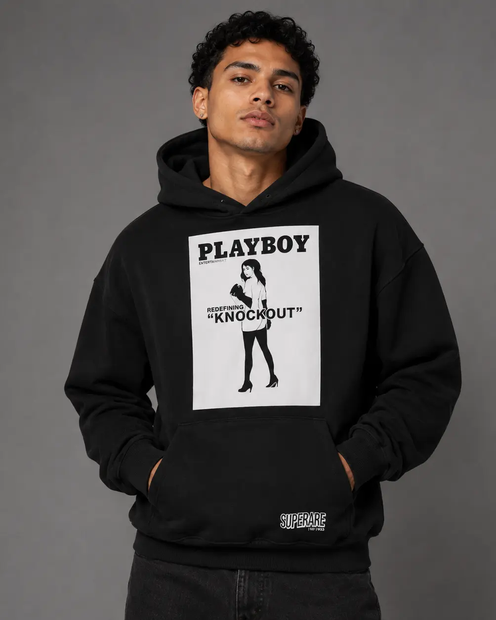 Playboy Knockout Hoodie Black