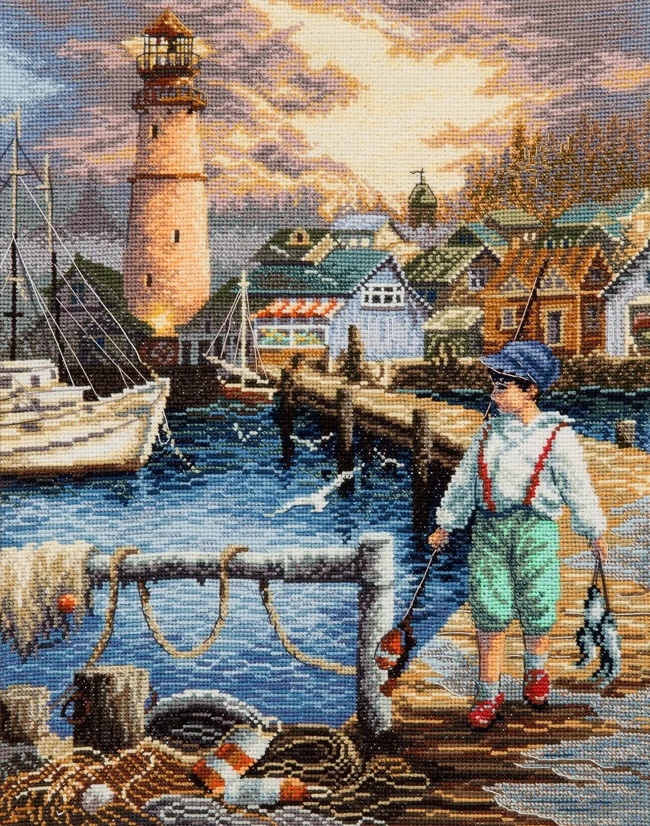 Dad's Assistant Counted Cross Stitch Kit by Charivna Mit M-499C