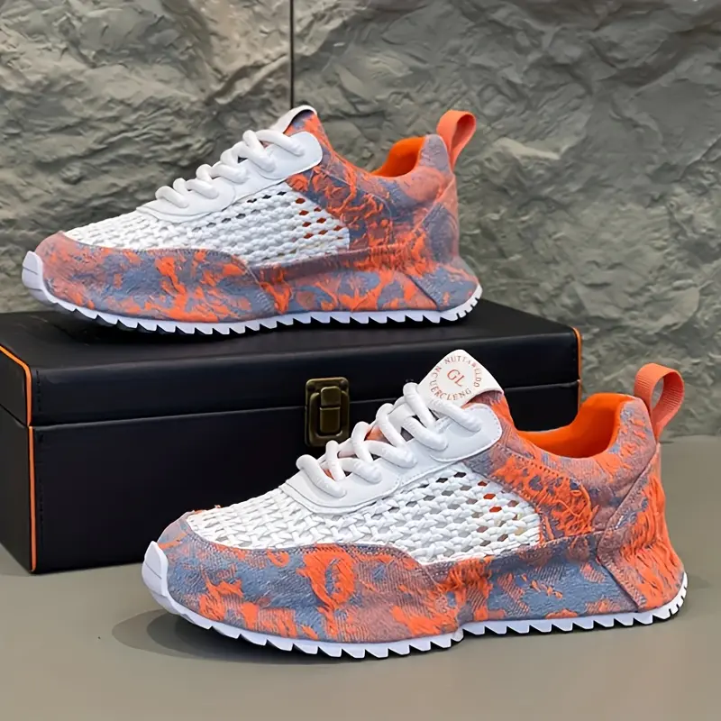 Men's Lift Platform Sneakers with Thick Sole Height Increase - Breathable Lightweight Shoes Suitable for, Gym & Casual Wear - Low-Top Round Toe with PVC Cushioned Sole - - Comfortable Athletic Footwear