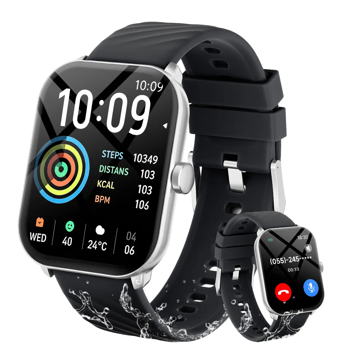 Free delivery Multifunctional Men/Women's Smartwatch 2026, Get in 3-DAY,Waterproof for Android and iPhone, BT Call & Music Control, DIY Custom Dial, 100+ Sports Modes and Message Reminders, Ideal For Sports & Gifting