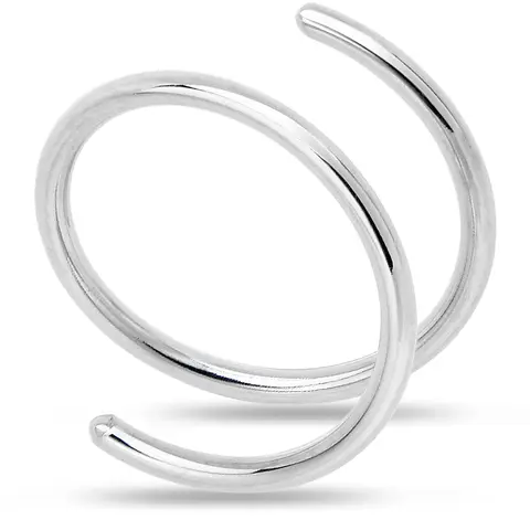 Body Candy Double Nose Hoop Piercing Jewelry, 925 Sterling Silver Spiral Nose Ring, 18 Gauge 8mm Left/20 Gauge, Handcrafted Minimalist Body Jewelry Accessory (Select Your Size)