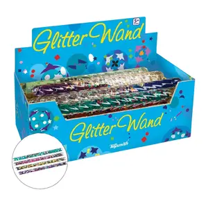 Spiral Glitter Wand 6.5" (1 Unit Assorted ) by Toysmith