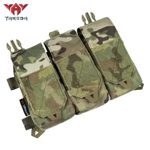 YAKEDA YKD-0201 Y2K Camouflage Tactical Chest Hanger Accessory Multifunction Replacement Flap 556/762 Universal Composite Triple Front Panel for Summer Use - Waist Bag Holder