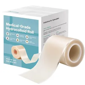 Upadated hydrocolloid Bandages, Hydrocolloid Roll for Wound Care,Medical-Grade Hydrocolloid Patch Bandages with Self-Adhesive, Flexible & Waterproof DIY Size & Shape