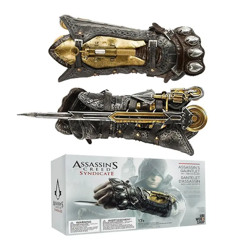 1:1 Syndicate Cosplay Props Action Figure Edward James Kenway Connor Sword In The Sleeve Props Doll Model Toys for Child's Gifts