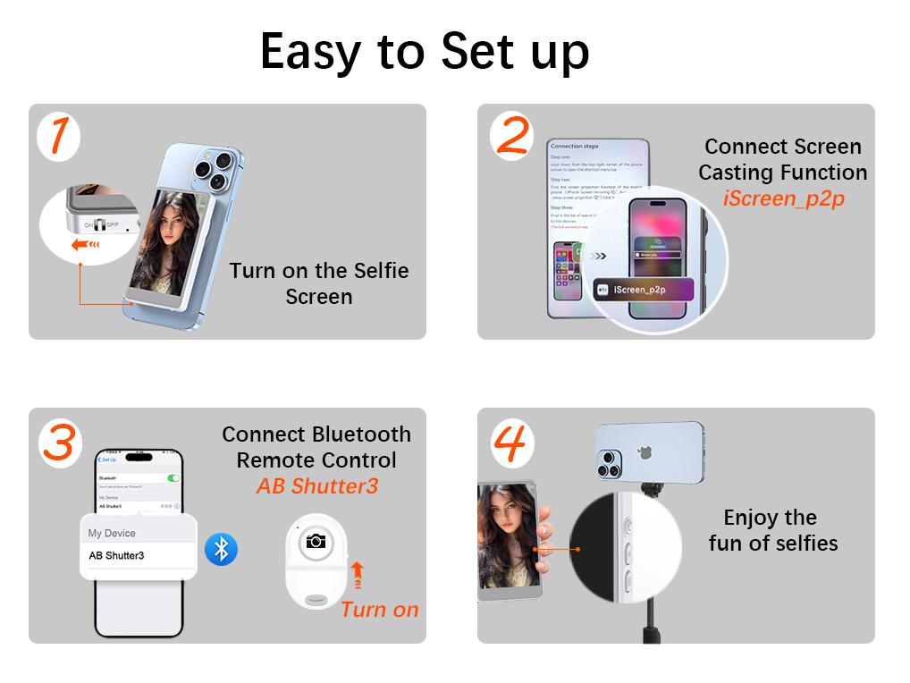 Phone Vlog Screen – Record Yourself with Back Camera (Wireless Selfie Monitor) Phone Vlog Screen – Record Yourself with Back Camera (Wireless Selfie Monitor)