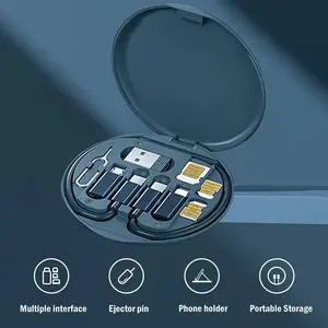 Multi USB Type C to C 60W Charging Adapter Cable Kit USB C to Lighting Conversion Set USB A & Type C to Micro/Type C/Lighting
