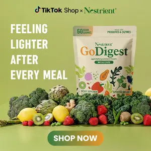 GoDigest Digestive Enzymes + Probiotics + Fiber Gummies (≥1B CFU) – Matcha Flavor Gummies with Superfoods + Vitamins, Post-Meal Comfort (Men & Women)