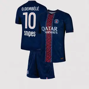 Ousmane Dembele 10 2025/26 PSG Home Full Set Soccer Kit, Premium Fabric Match Style Set K
