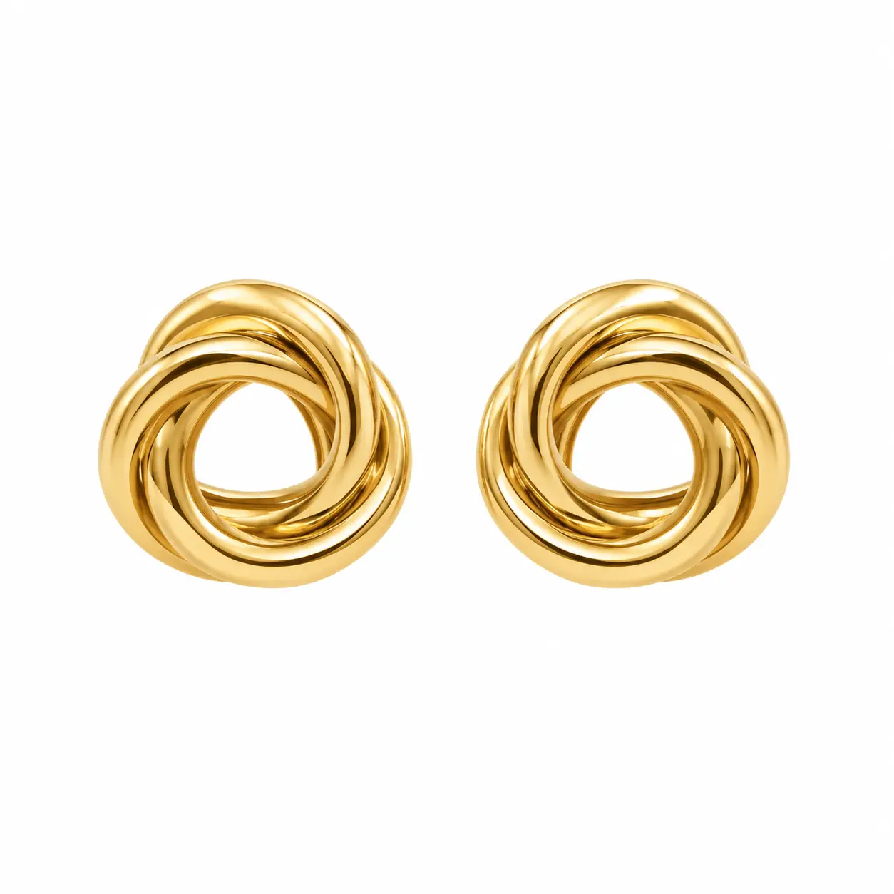Interlocking Circle Earrings
